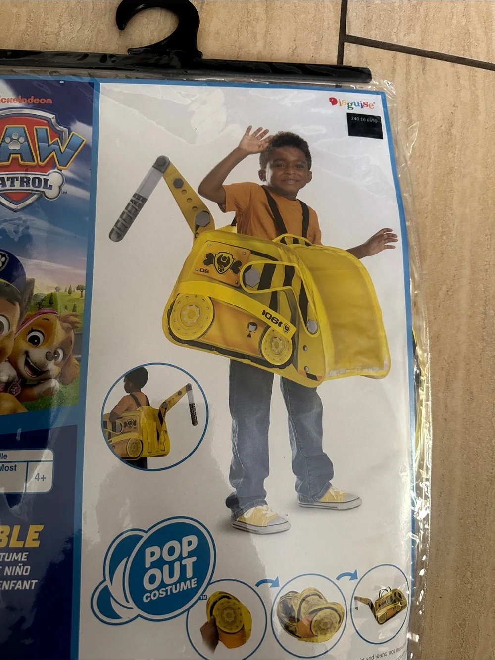 Disguise Nickelodeon Paw Patrol Rubble Pop-Out Crossplay, Halloween Costume
